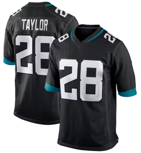 Nouveaux maillots de football de Jacksonville 12 Hunter 1 Etienne <span class=keywords><strong>Jr</strong></span>. 28 Taylor 44 Walker 7 Thomas <span class=keywords><strong>JR</strong></span> Chemises brodées - Product Image 2
