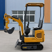 Mini-excavatrice sur chenilles avec logo couleur personnalisé gratuit, capable de franchir un angle de montée maximal de 30 degrés, s'adapte facilement aux pentes raides