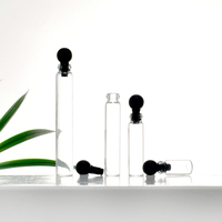 Vente en gros de flacons d'échantillons de parfum miniatures personnalisés en verre avec bouchon à bille, 0,5 ml, 1 ml, 2 ml, 3 ml