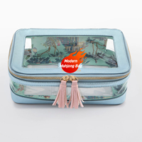 Safari Printanier - Tuiles de Mahjong Américaines en Acrylique de Luxe Version Premium Poli Miroir Bleu Ciel, Jeu Familial en Stock