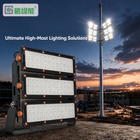 Projecteur LED étanche IP67 pour terrains de sport 500W 1000W 1500W 2000W Éclairage extérieur pour stades et terrains de football