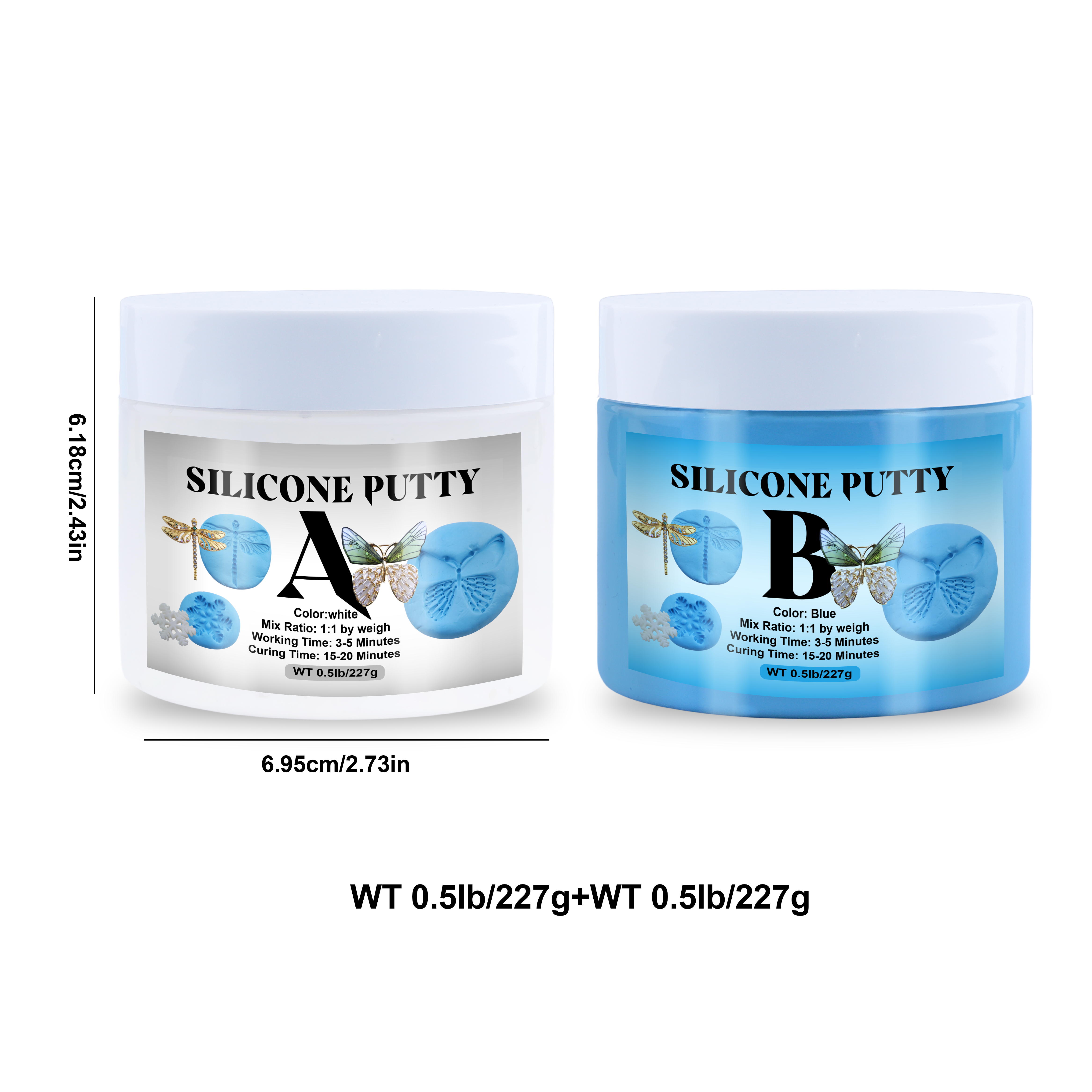 454g (227g A + 227g B)