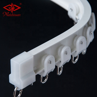Rail de rideau pliable en alliage d'aluminium 6063 IKSUN et accessoires
