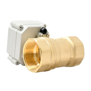 Vanne à boisseau sphérique électrique DN32 en laiton 1 1/4 pouce pour système d'eau, commande automatique et manuelle, passage direct - Product Image 3