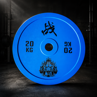 Plaques de poids en acier 2,5-25 kg, plaques de bumper colorées revêtues de PU, fournisseur en gros d'équipements de gym, fitness
