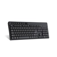 Clavier et souris de jeu sans fil filaire noir anglais à 104 touches avec port USB adapté au bureau à domicile