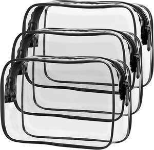 Pochette à fermeture éclair durable à motif de fruits Organisateur de beauté de voyage Sac cosmétique transparent en PVC Sac de maquillage - Product Image 1