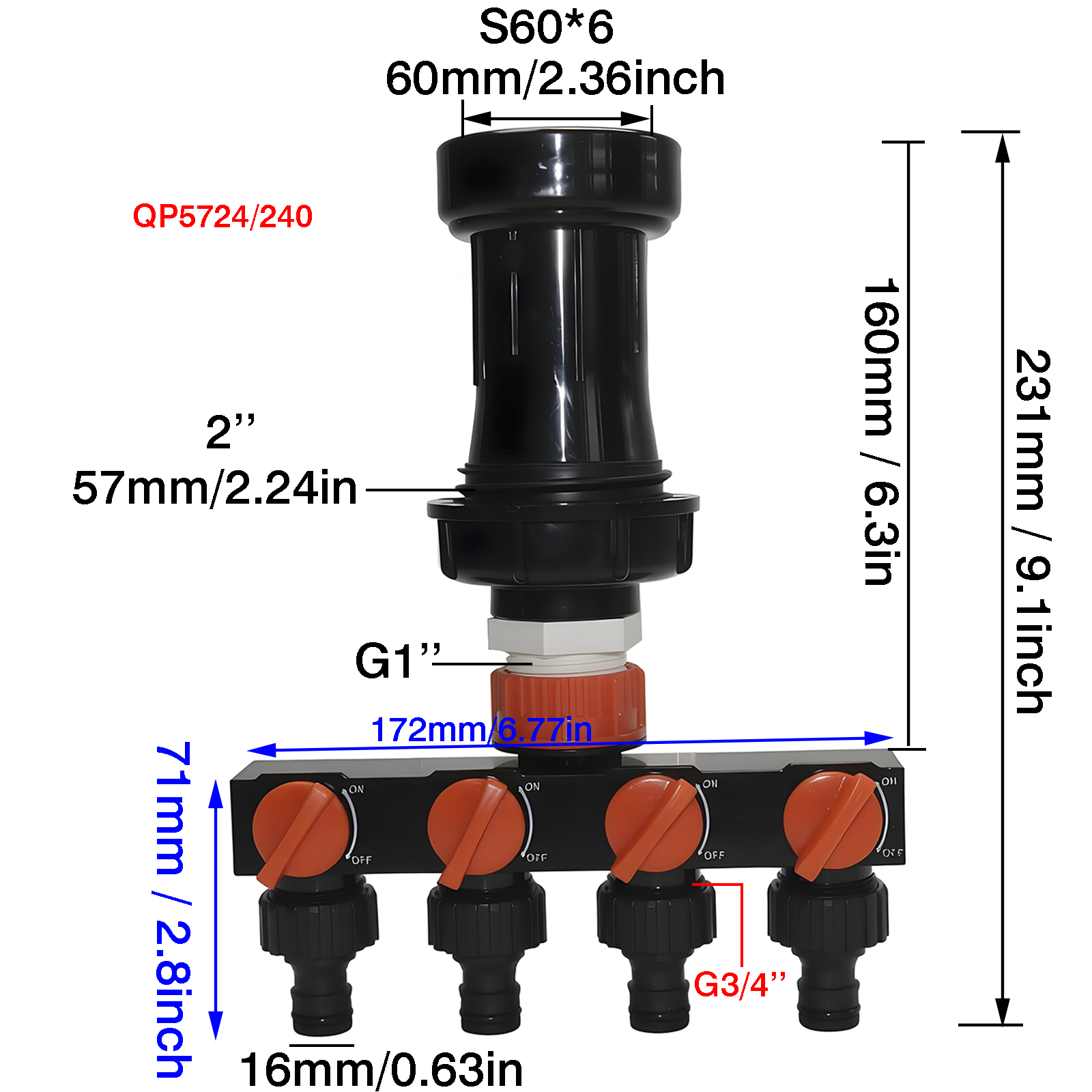 4-Way + Adapter