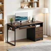 Escritorio de Computadora Moderno de Madera para Oficina y Dormitorio