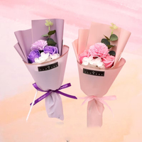 Hadiah Valentine indah hari rosas de Jabon hadiah floare de trandafir de sapun hadiah buatan sabun keterangan mawar buket bunga