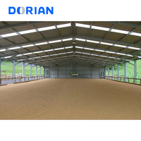 Kits de hangar d'abri de ferme de Barndominium d'écurie de cheval de structure en acier à vendre