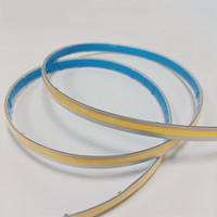 Bande lumineuse cob flexible à rabat, ip 65, 50 m, 230v, 3000k, 14 w/m, 9mm, 10m/rouleau, sans points, 240v, cri 90