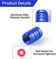 Nouveaux capuchons de valve de pneu de haute qualité en alliage d'aluminium premium avec joint en caoutchouc, ajustement universel, plusieurs couleurs, anti-fuite, résistants à la rouille
