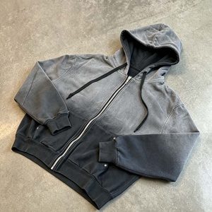 Sudadera Vintage con Efecto Desgastado, Premium, de Algodón Lavado, Estilo Oversize, Personalizable OEM - Product Image 1