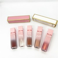 Cosmétiques en gros, rouge à lèvres liquide minéral multi-couleurs, écran solaire mat, faible MOQ, créez votre marque