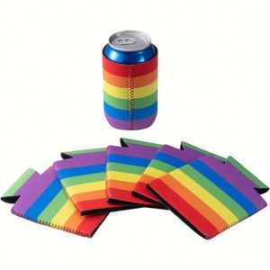 Venta al por mayor de enfriadores de latas delgados de neopreno personalizados, Coozies delgados a granel con impresión de logotipo, accesorios de bar para eventos promocionales, artículos para bebidas - Product Image 1