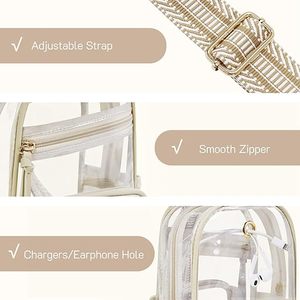 Bolsas <span class=keywords><strong>de</strong></span> PVC transparentes personalizadas para <span class=keywords><strong>eventos</strong></span> <span class=keywords><strong>de</strong></span> estadio, bandolera transparente, riñonera cruzada para conciertos <span class=keywords><strong>deportivos</strong></span> - Product Image 4