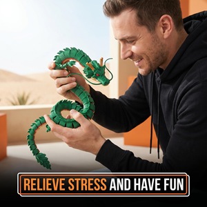 Vashine Dragon chinois imprimé en 3D de 88 cm, grand jouet flexible Shenron, créature mythique, jouet sensoriel anti-stress pour la maison - Product Image 6