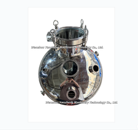 Yansheng YS06171 Cuve de Fermentation/Distillation Double Couche en Acier Inoxydable de Qualité Alimentaire Cuivre Rouge 100 L pour Vin Whisky Vodka