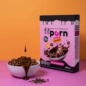 Céréales protéinées <span class=keywords><strong>Fit</strong></span> Porn 240G Chococrunch sans sucre, céréales instantanées pour le petit-déjeuner - Product Image 1