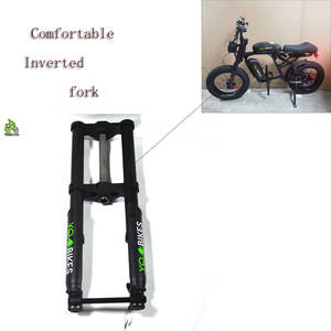 Pièces de vélo haut de gamme <span class=keywords><strong>fourche</strong></span> avant inversée Fat E Bike bricolage assemblage <span class=keywords><strong>fourche</strong></span> Ebike Fit 20 pouces <span class=keywords><strong>vtt</strong></span> Suspension <span class=keywords><strong>fourche</strong></span> - Product Image 5