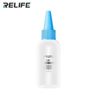 RELIFE TB2 50ml Flacon distributeur manuel en plastique pour liquide de nettoyage de soudure à pointe aiguille, flux, alcool et huile, outils de réparation DIY