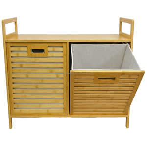 Panier à <span class=keywords><strong>linge</strong></span> Quick Sort de 72 cm de hauteur pour l'angle de changement de chaussures, rangement dissimulé sous le <span class=keywords><strong>banc</strong></span> de la buanderie - Product Image 3