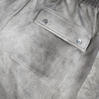 Pantalones de Hombre de Algodón con Diseño Moderno, Lavado Ácido, Dobladillo Deshilachado, Rotos, Pierna Recta, Estilo Holgado, Lavado Desgastado