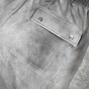 กางเกงขายาวทรงตรงผ้าฝ้ายดีไซน์ใหม่สไตล์วินเทจ ลุคยับๆ ขาดๆ ปลายขาดิบ ทรงโอเวอร์ไซส์ สไตล์สตรีทแฟชั่น - Product Image 3