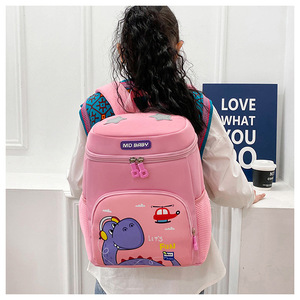 Sac à dos léger en nylon grande capacité pour enfants, motif dinosaure de dessin animé mignon, idéal pour l'école primaire et la maternelle, cadeau pour garçons et filles - Product Image 6