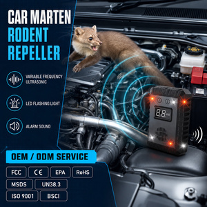 Saijzek OEM Intérieur Extérieur 12V-24V 8 LED Flash Ultrasonique Souris Rats Rongeur Répulsif Sous Capot <span class=keywords><strong>Martre</strong></span> Répulsif pour <span class=keywords><strong>Voiture</strong></span> - Product Image 1