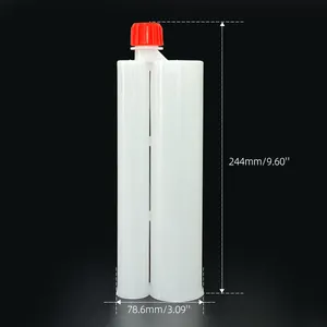 5:1 cartuccia vuota in silicone da 360ml colla adesiva per ancoraggio in plastica a due componenti per colla ab