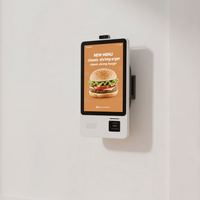 Kiosque à écran tactile capacitif mural pour utilisation en intérieur Commande en libre-service Paiement Lecteur de code QR Lecteur de code-barres POS