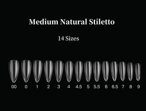 Boîte d'emballage de pointes à ongles en PMMA blanc de haute qualité, logo personnalisé, pointes à ongles métalliques pointues et robustes, pointes à ongles stiletto, pointes à ongles naturelles, 14 tailles - Product Image 4