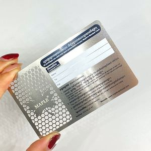 Tarjetas de Visita de Acero Inoxidable Impresas con UV de la Mejor Calidad, Fabricante Chino - Product Image 1