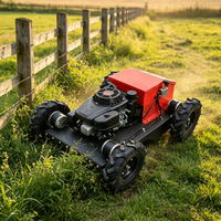 Tondeuse robotisée compacte télécommandée pour usage agricole et commercial, avec lame de coupe pour herbe, simple d'utilisation, prix compétitif