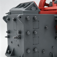 Poulies à gorge rainurée en acier au carbone certifiées ISO9001:2015 pour châssis de machines lourdes, base à bride, OEM/ODM personnalisées pour l'exploitation minière