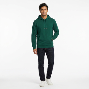 Sweat à capuche zippé pour homme en molleton de qualité supérieure, couleur unie, broderie personnalisée, coton lourd, doux, respirant, séchage rapide - Product Image 1
