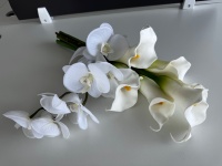 Fleur artificielle M790, fleur en soie au toucher réel, bouquet de mariage, fleur de mariée, décoration de la maison, vente en gros, OEM disponible