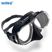Masque de plongée WAVE pour masque d'apnée sportive équipement de plongée en apnée avec support de caméra masque de plongée