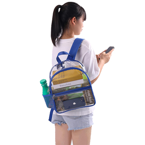Sac à dos scolaire unisexe pour enfants et adolescents, avec logo personnalisé, imperméable, en microfibre, fermeture à cordon transparent - Product Image 4