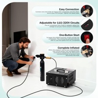 Compresseur d'air PCP TUXING CE OEM personnalisé, intégré 220V/110V 12V 4500psi/300bar/30Mpa DC, pratique pour le paintball, la chasse