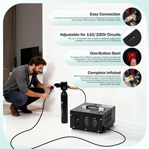 <span class=keywords><strong>Compressor</strong></span> de Ar PCP TUXING CE OEM Personalizado Integrado 220V/110V 12V 4500psi/300bar/30Mpa DC Conveniente para Paintball e Caça - Product Image 6