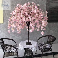 Meilleures ventes Arbre de cerisier artificiel blanc tombant de 1,2 m 1,5 m Centre de table de mariage Arbre de fleurs décoratif
