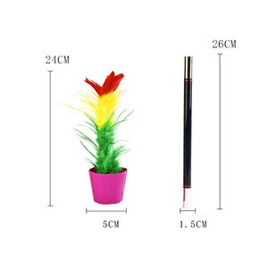 Varita Mágica para Hacer Flores, Truco de Magia con Producción Instantánea de Plumas y Flores, Accesorio de Magia para Niños, Principiantes, Fiestas y Espectáculos - Product Image 2