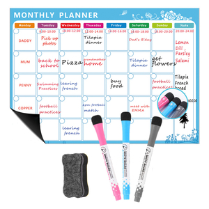 Pizarra Magnética de Borrado en Seco, Semanal y Mensual, Pizarra Blanca Suave, Calendario Magnético para Refrigerador, Conveniente para Uso en el Hogar o la Oficina - Product Image 3