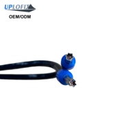 Cable trenzado de cobre THHN de 10 AWG para controlador de batería, 72'' (183 cm), par de cables, arnés de nailon, terminales de férula azules E6012, UPMF003 OEM/ODM