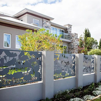 Clôture de jardin en aluminium, panneaux de haute qualité