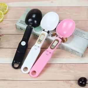 เครื่องชั่งดิจิตอลขนาดเล็กสำหรับครัว พร้อมหน้าจอ LCD พลาสติก รองรับน้ำหนักได้ 500 กรัม/0.1 กรัม สำหรับชั่งอาหาร คู่หูที่ดีที่สุดของนักทำขนมในครัวเรือน - Product Image 1
