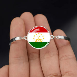 Bracelet drapeau américain Fête nationale Bijoux commémoratifs Souvenir Bracelet drapeau pays en métal argenté pour femmes - Product Image 4